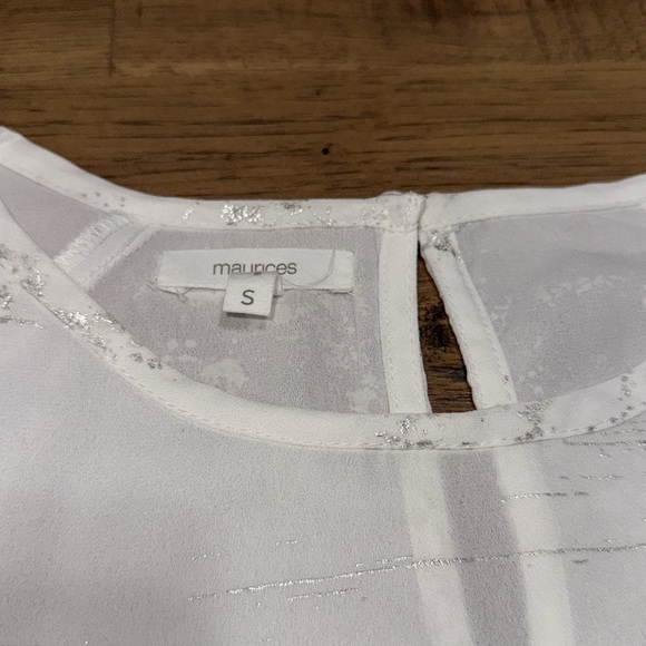 Maurices White Sequin Blouse - Picture 5 of 8